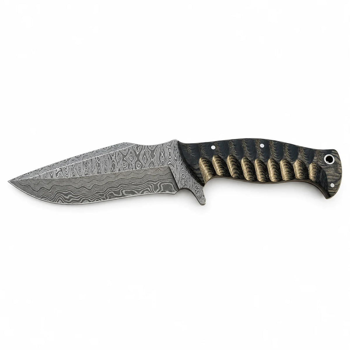 Hunter’s Shadow Ridge Damascus Hunting Knife