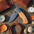 Timberlock – Custom Handmade Damascus Folding Knife