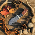 Ridgefang – Custom Handmade Damascus Guthook Knife