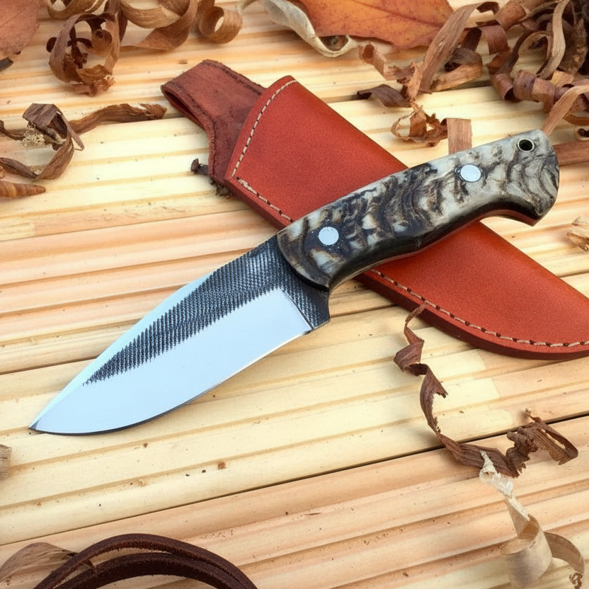 Hunter’s Sheep Horn Tracker Hunting Knife