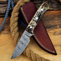 Hunter’s Mountain Fang Damascus Hunting Knife