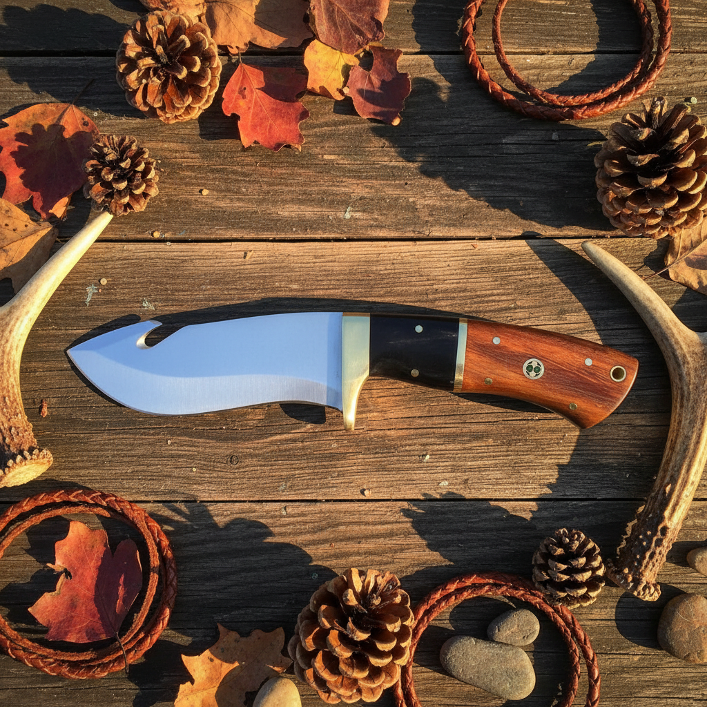 Buffalo Trail – Custom Handmade D2 Steel Guthook Knife