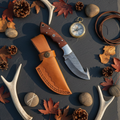 Elkwarden – Custom Handmade Damascus Guthook Knife